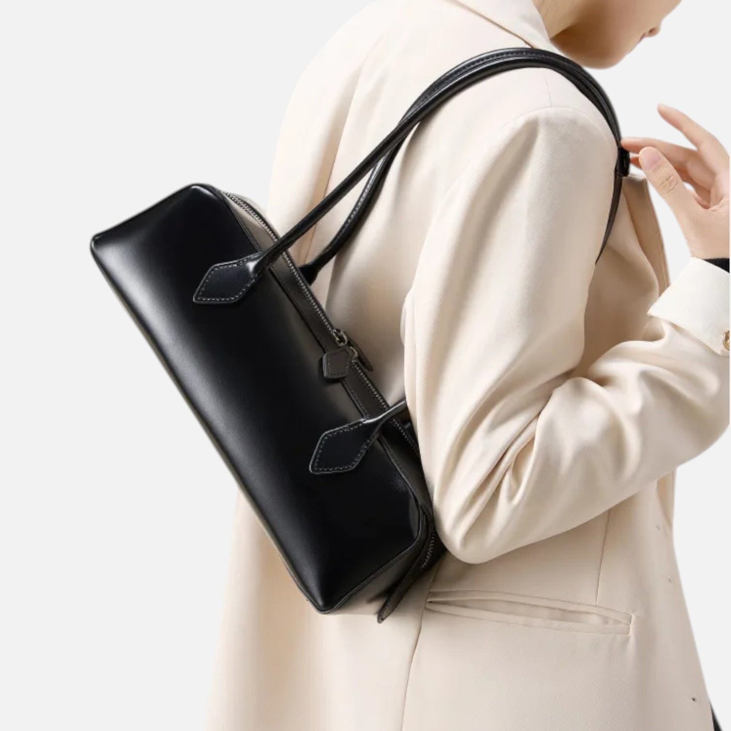 Aurelia Leather Baguette Bag